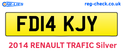 FD14KJY are the vehicle registration plates.