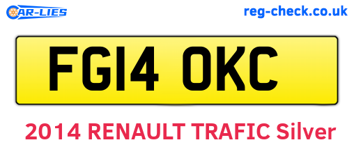 FG14OKC are the vehicle registration plates.