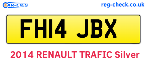 FH14JBX are the vehicle registration plates.