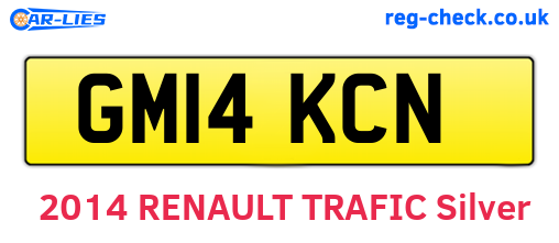 GM14KCN are the vehicle registration plates.
