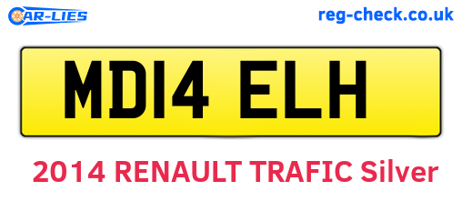MD14ELH are the vehicle registration plates.