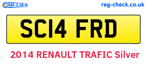 SC14FRD are the vehicle registration plates.