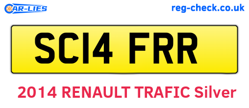 SC14FRR are the vehicle registration plates.
