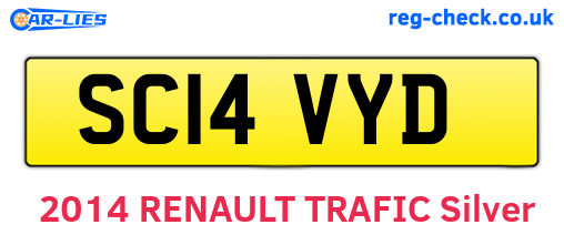 SC14VYD are the vehicle registration plates.