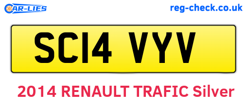 SC14VYV are the vehicle registration plates.