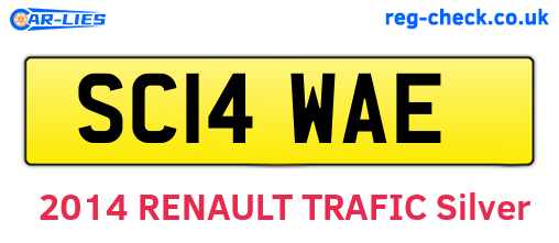 SC14WAE are the vehicle registration plates.