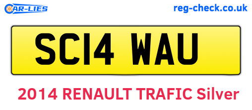 SC14WAU are the vehicle registration plates.