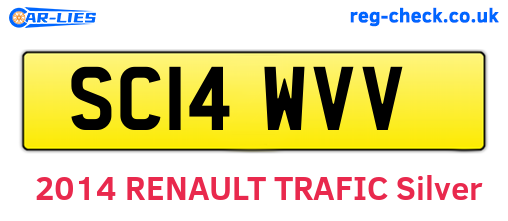 SC14WVV are the vehicle registration plates.
