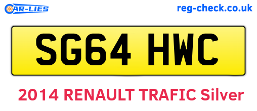 SG64HWC are the vehicle registration plates.