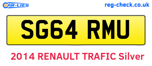SG64RMU are the vehicle registration plates.