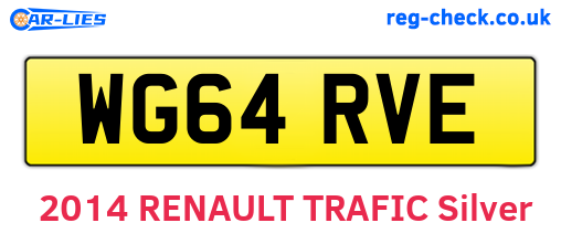 WG64RVE are the vehicle registration plates.