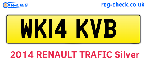 WK14KVB are the vehicle registration plates.