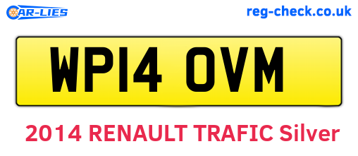 WP14OVM are the vehicle registration plates.
