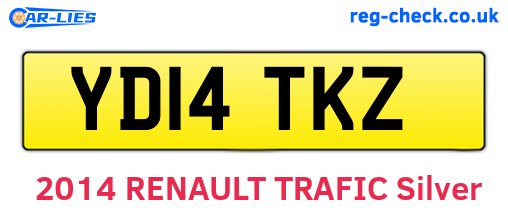 YD14TKZ are the vehicle registration plates.