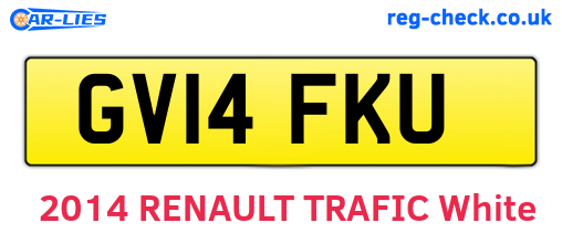 GV14FKU are the vehicle registration plates.