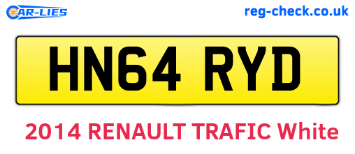 HN64RYD are the vehicle registration plates.