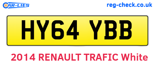 HY64YBB are the vehicle registration plates.