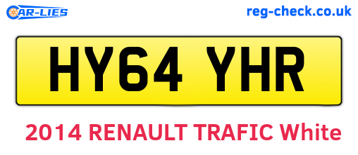 HY64YHR are the vehicle registration plates.