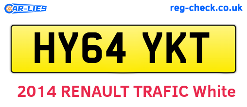 HY64YKT are the vehicle registration plates.