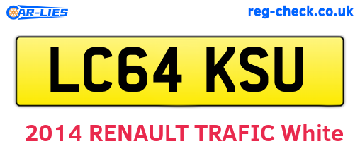 LC64KSU are the vehicle registration plates.
