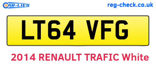 LT64VFG are the vehicle registration plates.