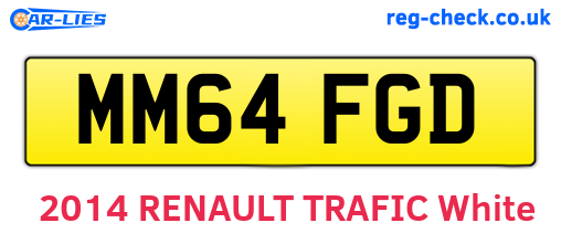 MM64FGD are the vehicle registration plates.