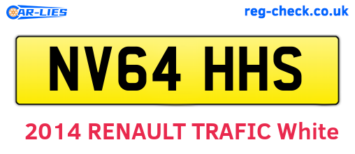 NV64HHS are the vehicle registration plates.