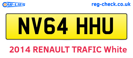 NV64HHU are the vehicle registration plates.