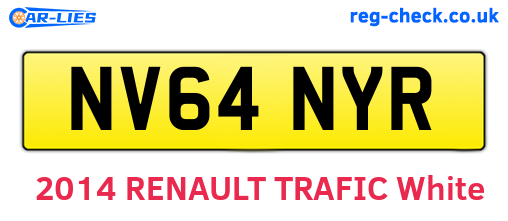 NV64NYR are the vehicle registration plates.