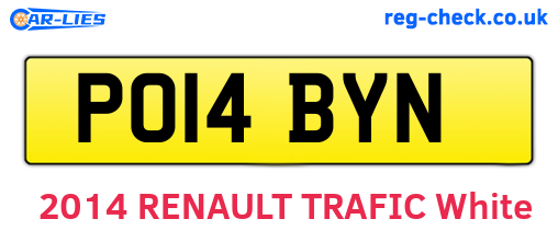 PO14BYN are the vehicle registration plates.