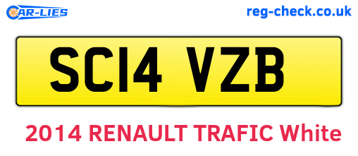 SC14VZB are the vehicle registration plates.