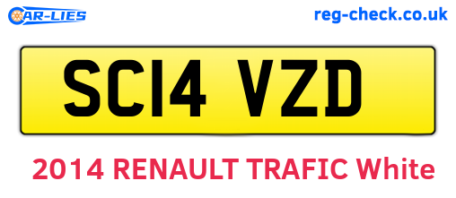 SC14VZD are the vehicle registration plates.