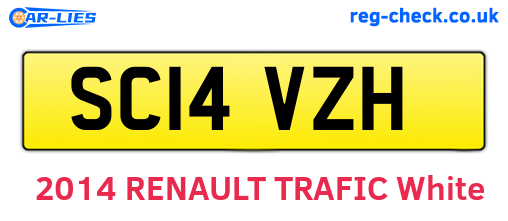 SC14VZH are the vehicle registration plates.