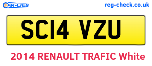 SC14VZU are the vehicle registration plates.