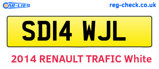SD14WJL are the vehicle registration plates.