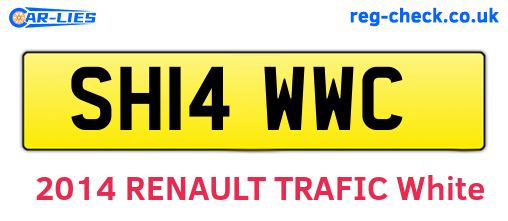 SH14WWC are the vehicle registration plates.
