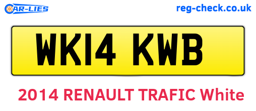 WK14KWB are the vehicle registration plates.
