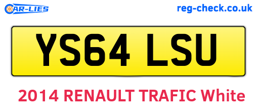 YS64LSU are the vehicle registration plates.