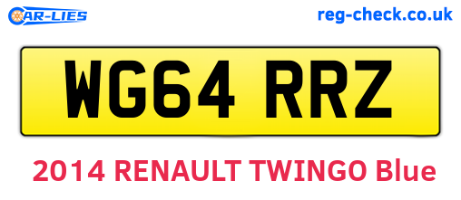 WG64RRZ are the vehicle registration plates.