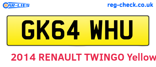 GK64WHU are the vehicle registration plates.