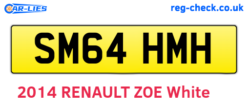 SM64HMH are the vehicle registration plates.