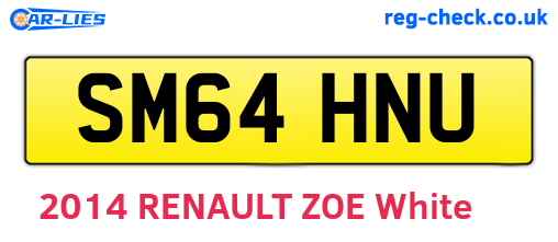 SM64HNU are the vehicle registration plates.