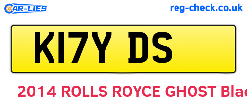 K17YDS are the vehicle registration plates.
