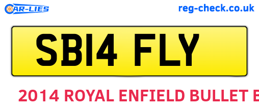 SB14FLY are the vehicle registration plates.