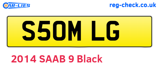 S50MLG are the vehicle registration plates.
