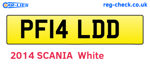 PF14LDD are the vehicle registration plates.