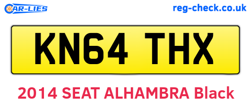 KN64THX are the vehicle registration plates.