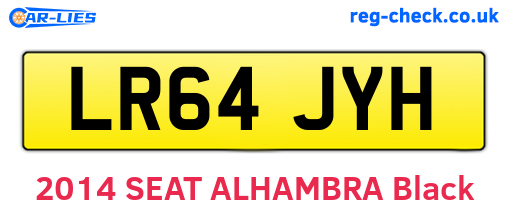 LR64JYH are the vehicle registration plates.
