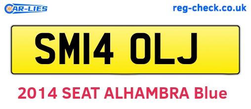 SM14OLJ are the vehicle registration plates.
