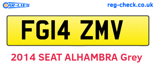 FG14ZMV are the vehicle registration plates.